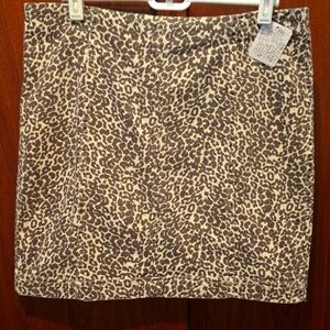 Free People animal print miniskirt, size 12